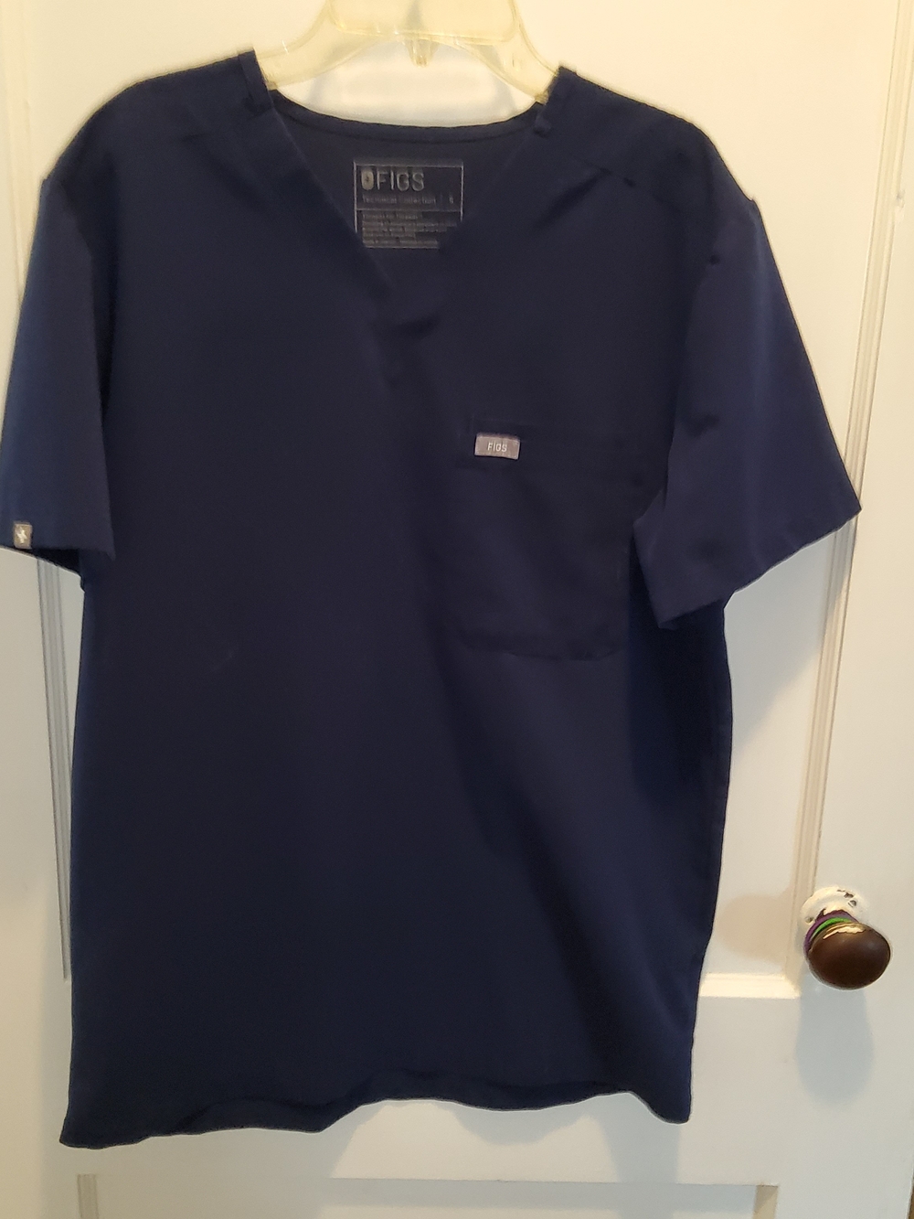 Figs Men's Short-Sleeve Top - Navy Blue